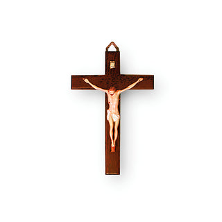 Crucifijo de pared de madera