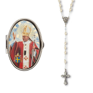 Papa Juan Pablo II Caja del Rosario