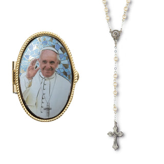 Caja del Rosario Papa Francisco