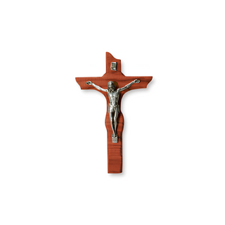 Crucifijo de Pared en Madera de haya y Metal
