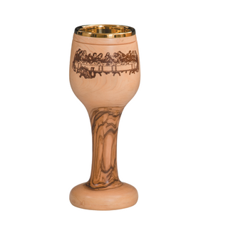 Last Supper Wooden Chalice