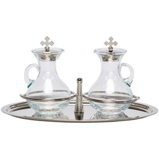 Cruet set on a Brass Tray
