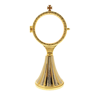 Brass Monstrance with Two-Tone Base