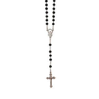 Dark Wood Beads Rosary