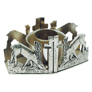 Rectangular Candle Holder with Deer