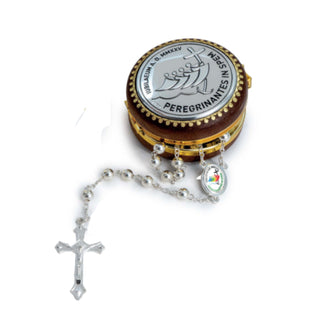 Rosary Box in Miro Silver Plaque - Jubilee 2025