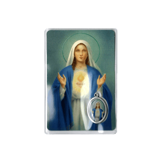 Immaculate Heart Of Mary Prayer Card