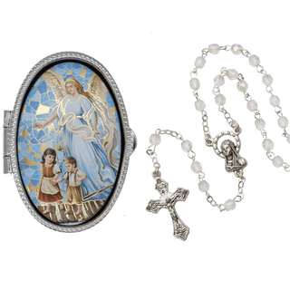 Guardian Angel with Kids Rosary Box