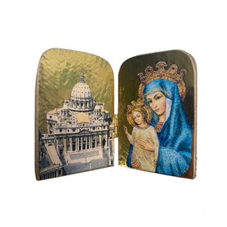 Diptych of Saint Peter's Basilica and Mater Ecclesiae