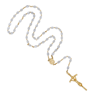 White Rosary Pearl Like