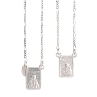 Scapular Necklace in Silver