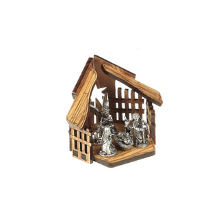 Nativity Scene in wood and metal