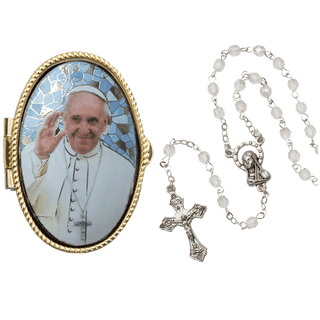 Caja del Rosario Papa Francisco 