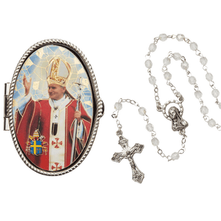 Papa Juan Pablo II Caja del Rosario 