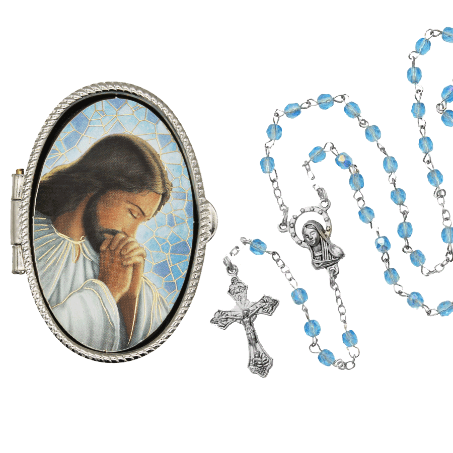 Praying Jesus Rosary Box | SAVELLI CHURCH – Savelli Religious B2B