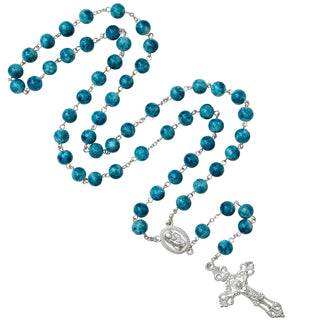 Blue marble Rosary