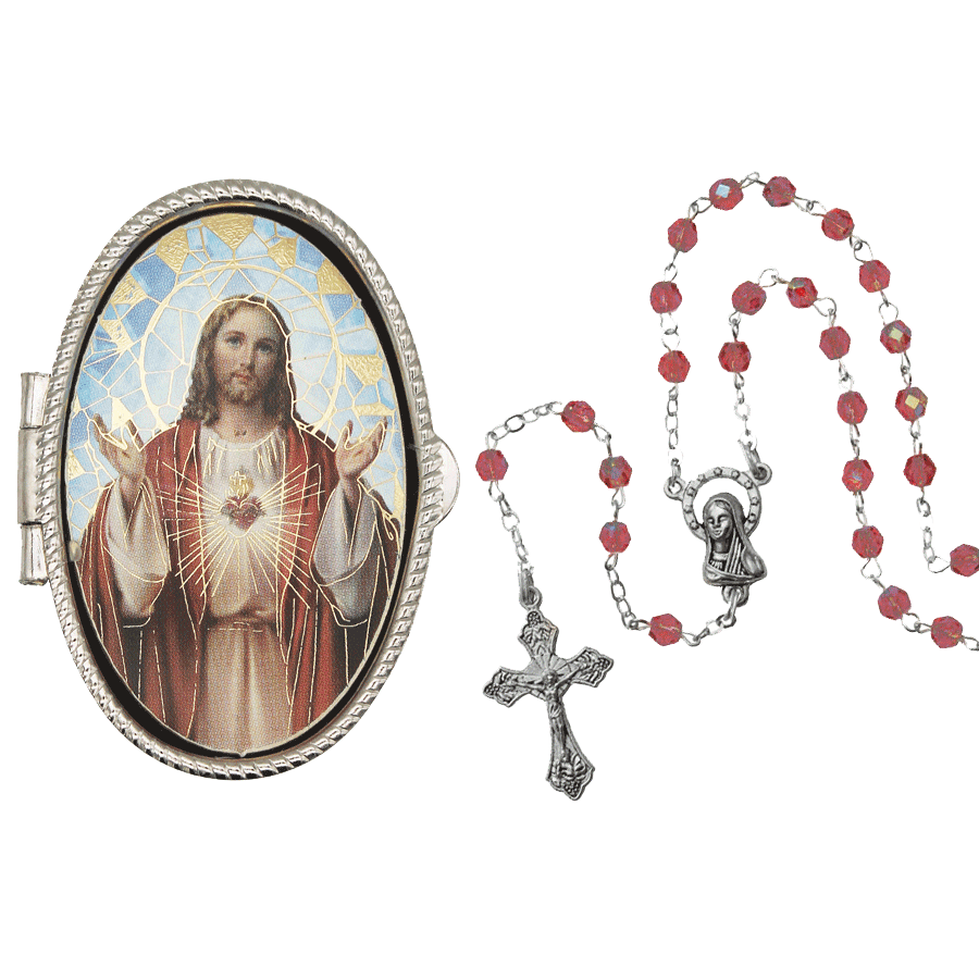 Sacred Heart of Jesus Rosary Box | SAVELLI CHURCH – Savelli Religious B2B